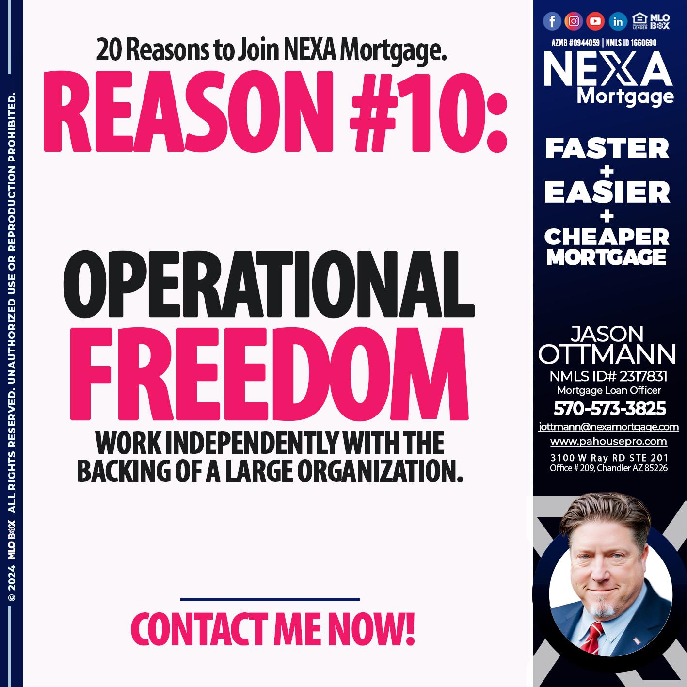 REASON 10 - Jason Ottmann -Mortgage Loan Officer