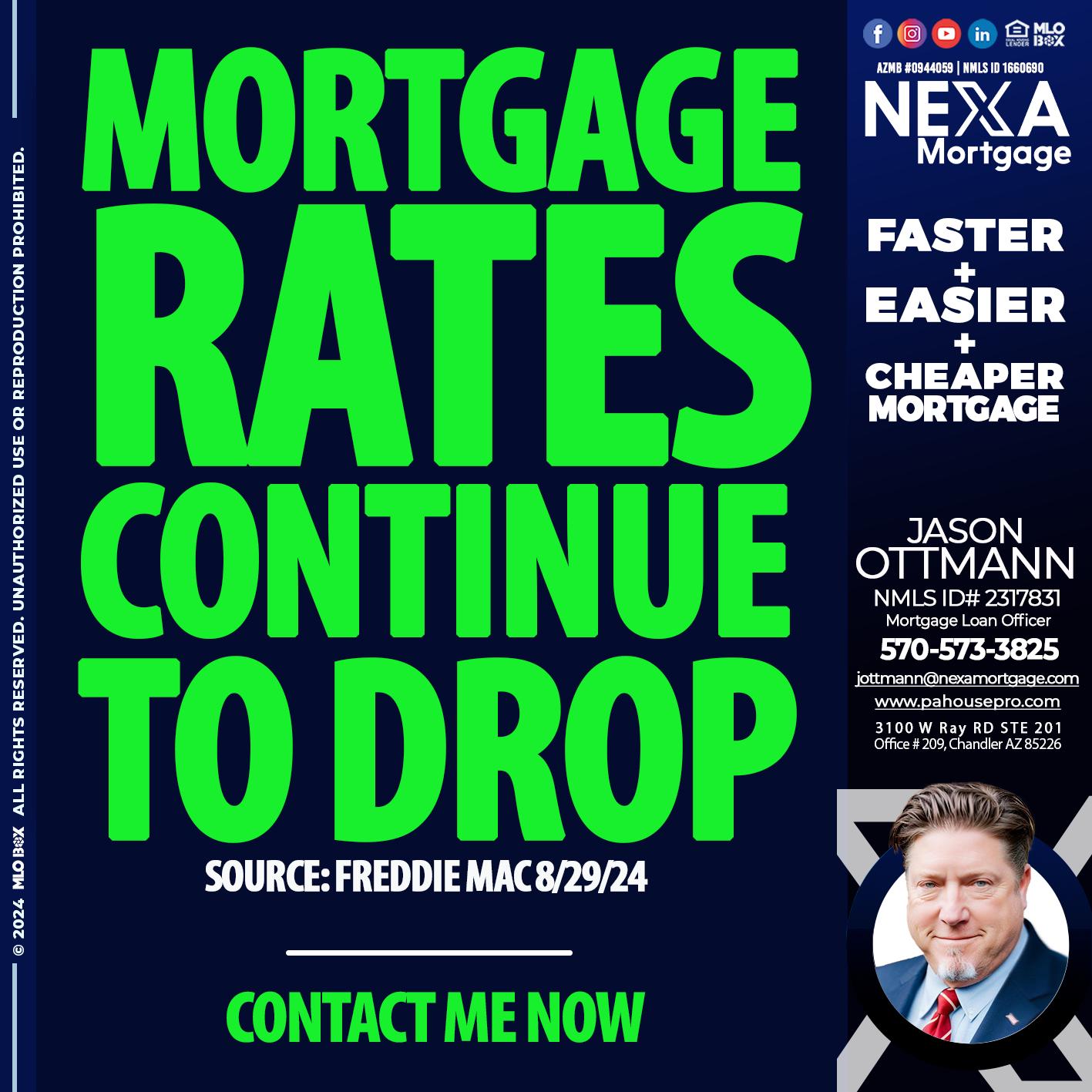 RATES DROP - Jason Ottmann -Mortgage Loan Officer