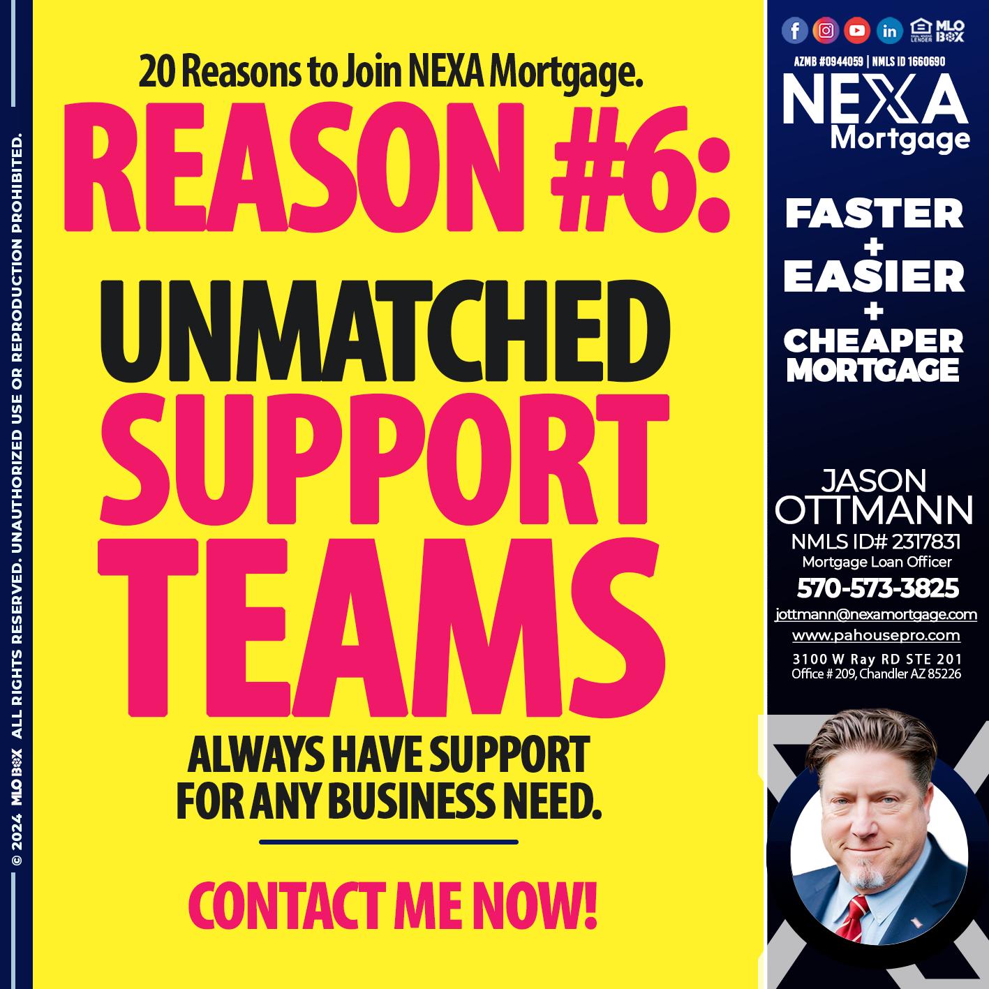 REASON 6 - Jason Ottmann -Mortgage Loan Officer