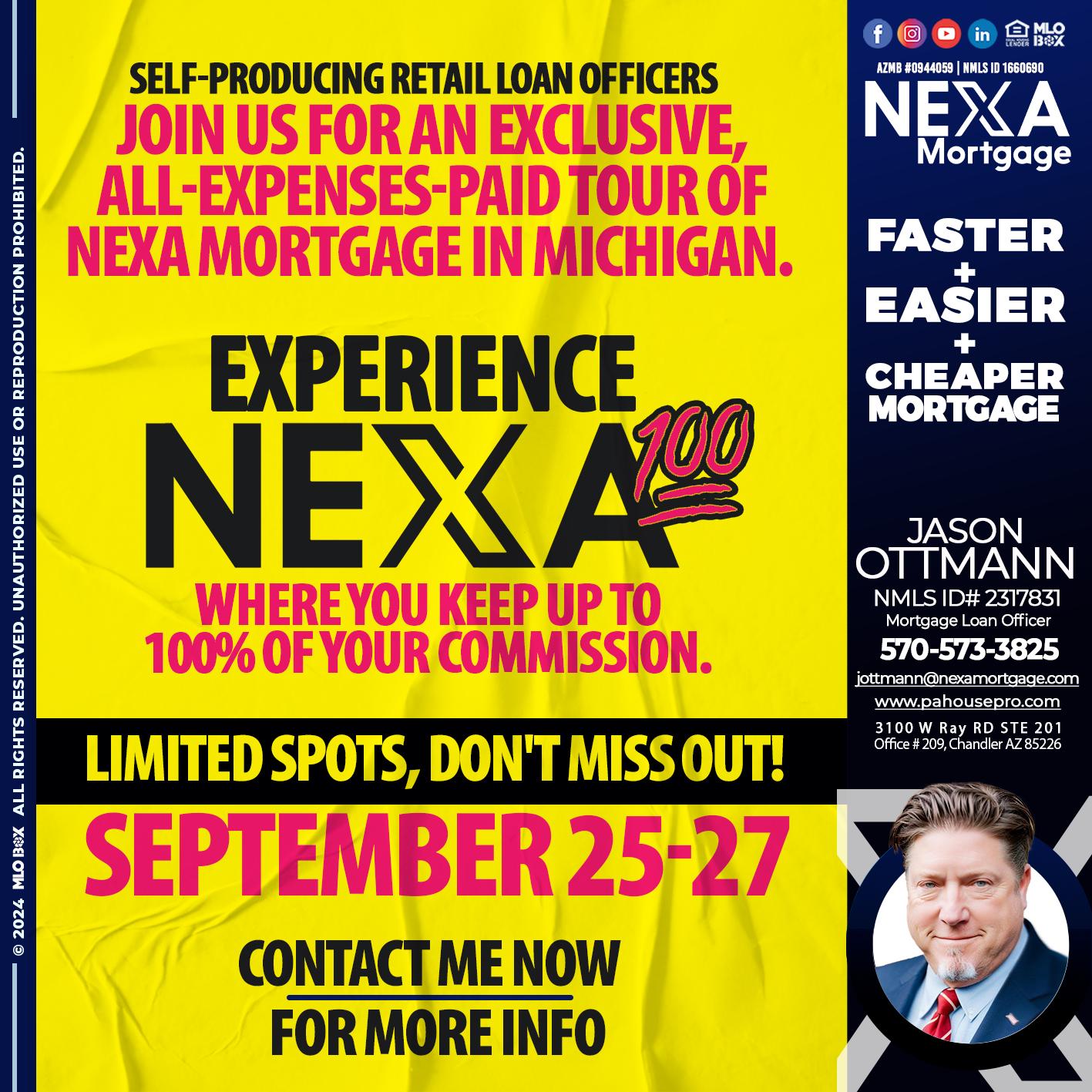 NEXA 100 - Jason Ottmann -Mortgage Loan Officer