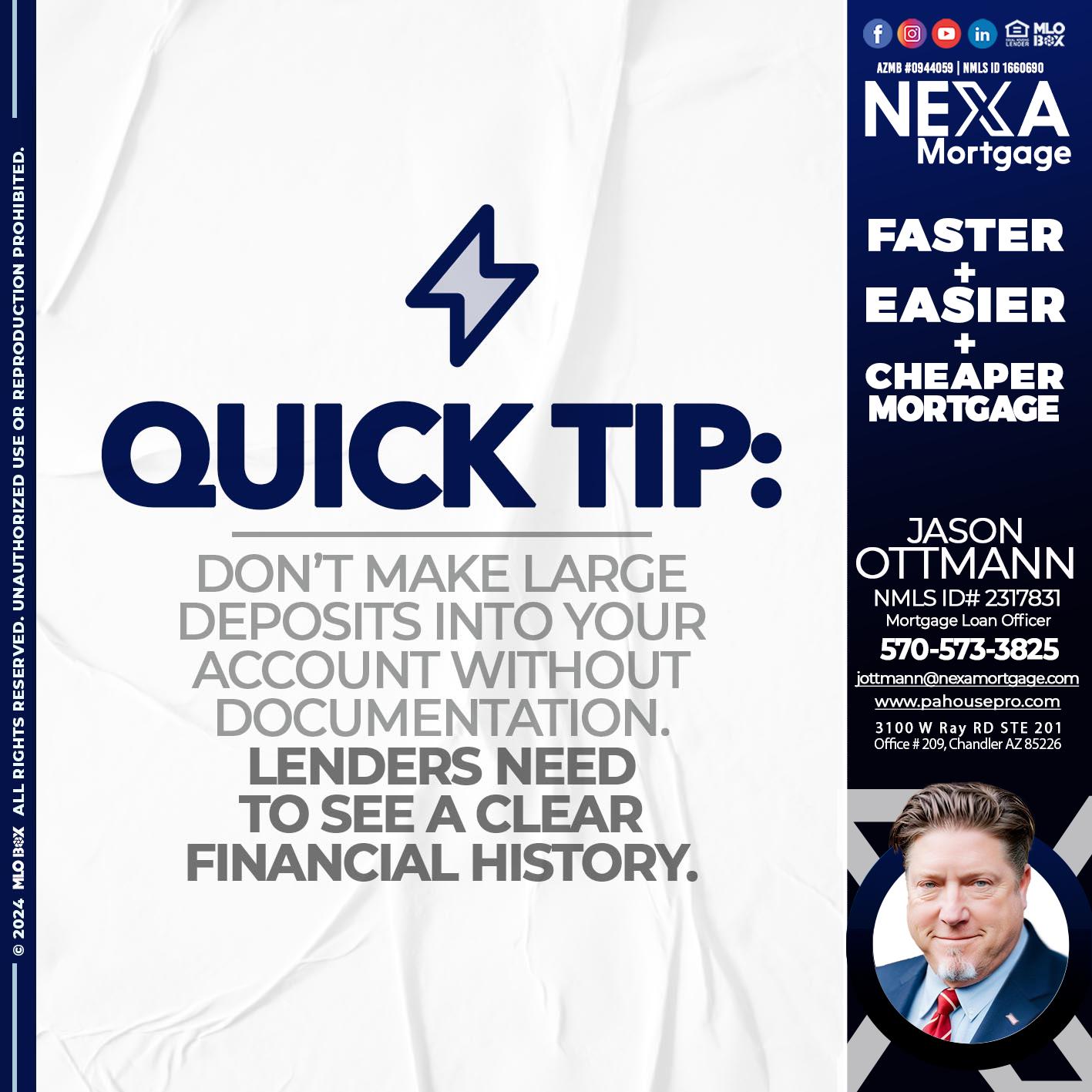 quick tip - Jason Ottmann -Mortgage Loan Officer