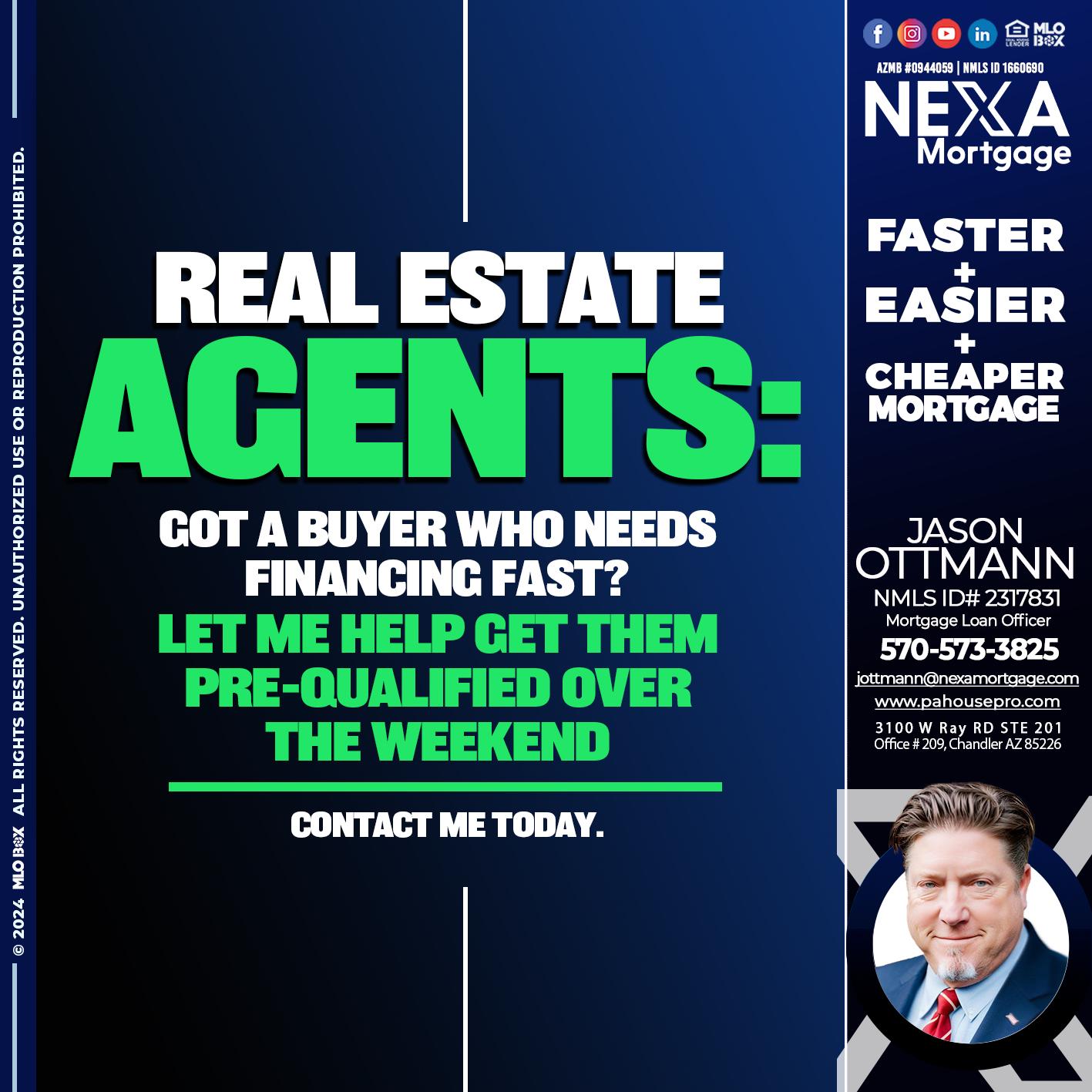 REAL ESTATE AGENTS - Jason Ottmann -Mortgage Loan Officer