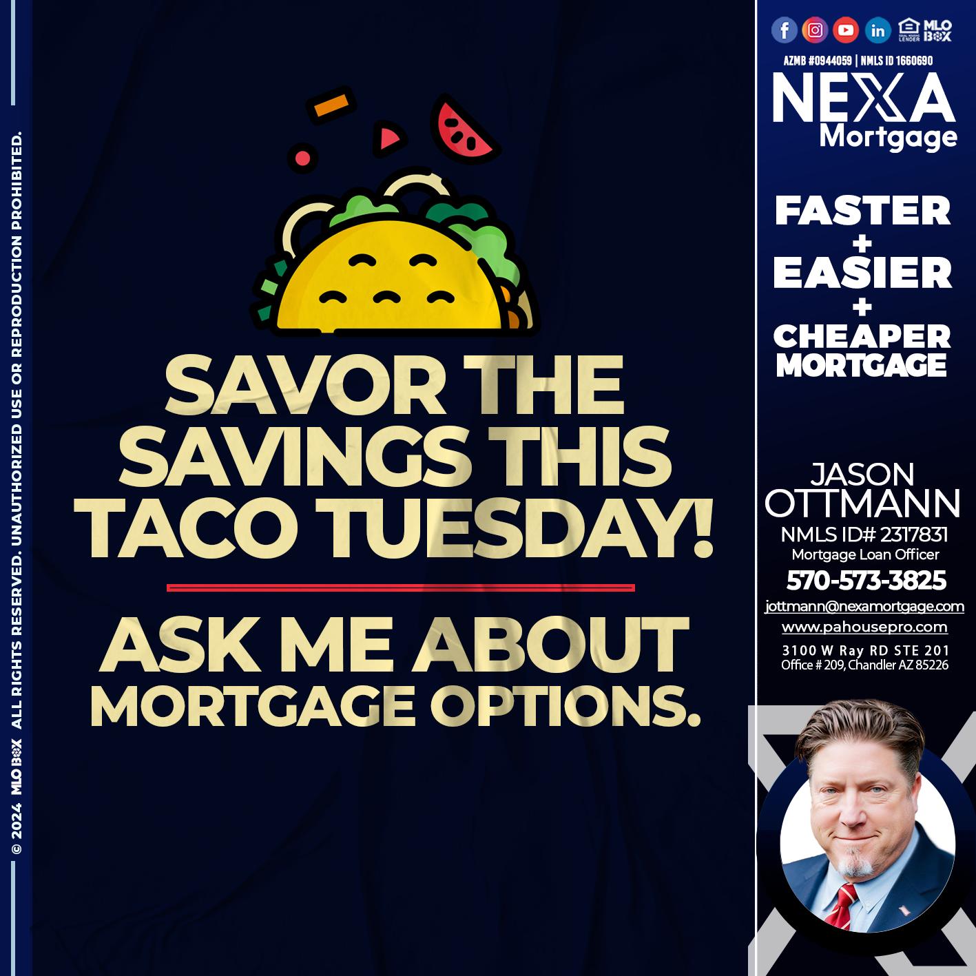 SAVOR THE SAVINGS - Jason Ottmann -Mortgage Loan Officer