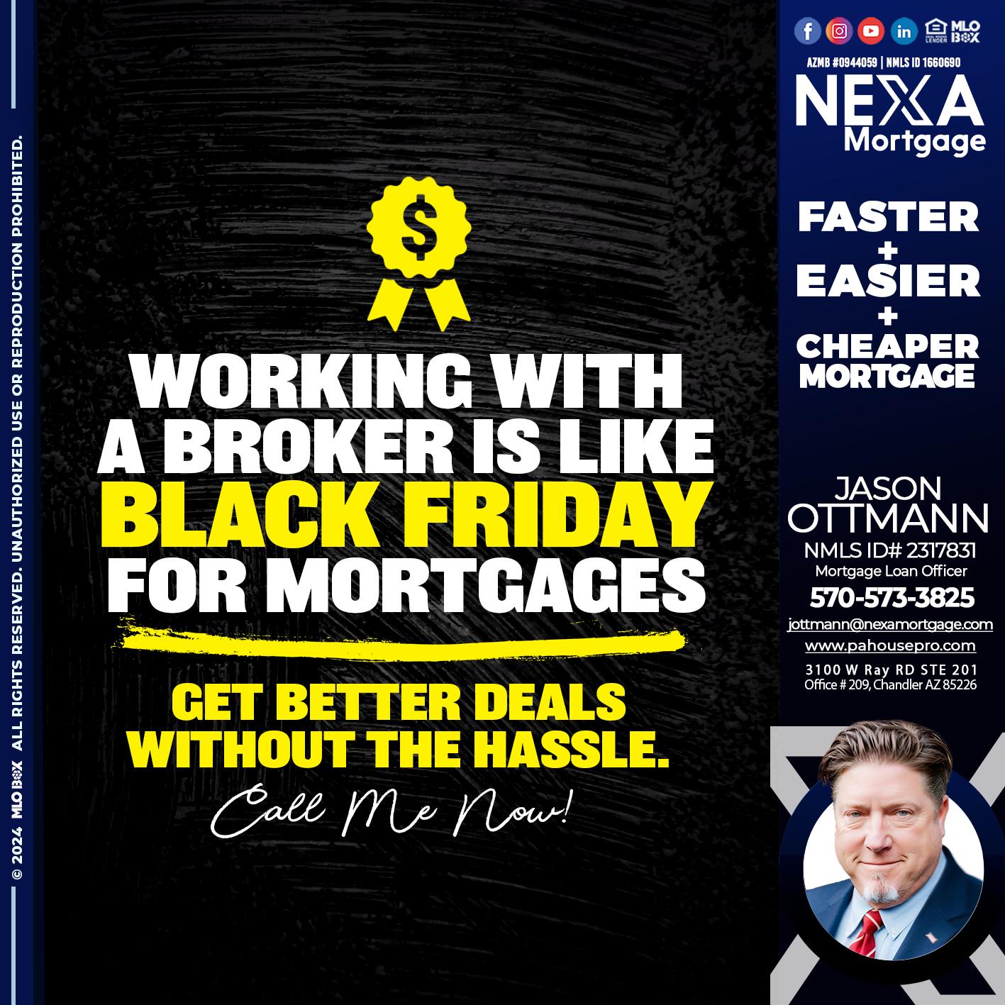 WORKING WITH A BROKER - Jason Ottmann -Mortgage Loan Officer